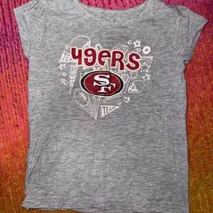 NFL 49ers Kids Gray Tee